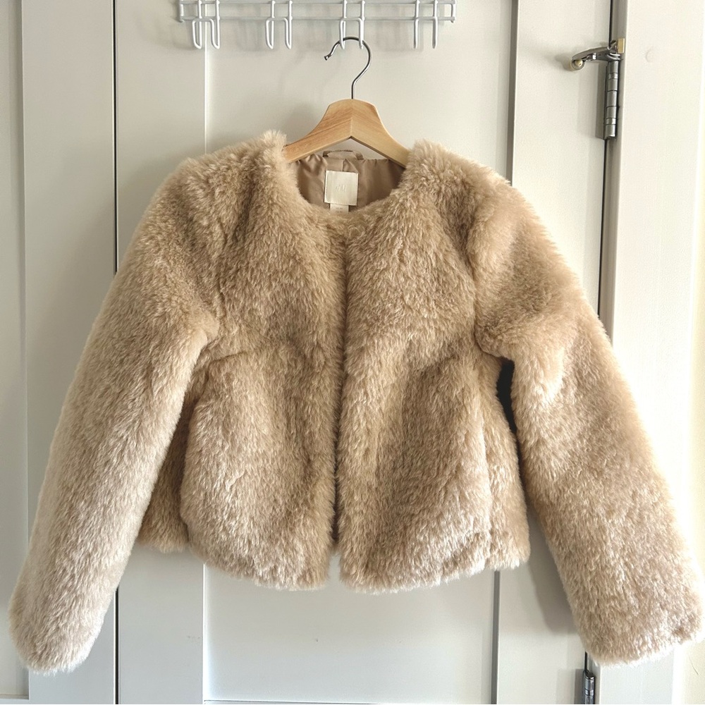 H&M Women's Faux Fur Puffer Jacket
